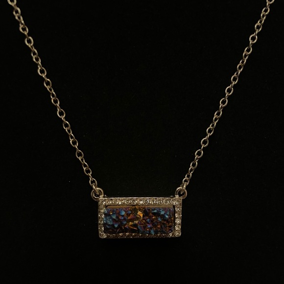 purple geode necklace - Picture 2 of 3